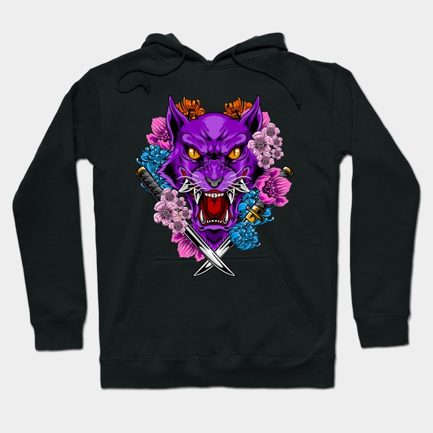 Japanese Animal - The Mad Wolf Hoodie by Harrisaputra